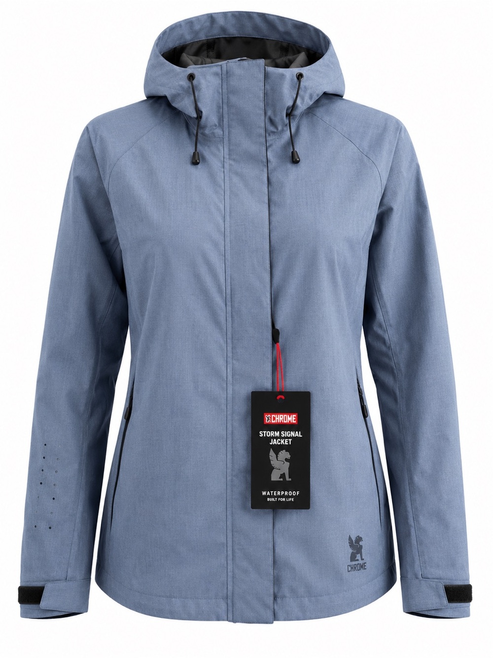 NWT Chrome Industries Storm Signal Waterproof Hooded Jacket Women’s Large Blue